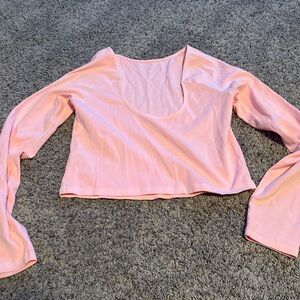 Aerie Blush Pink Scoop Neck Crop Top